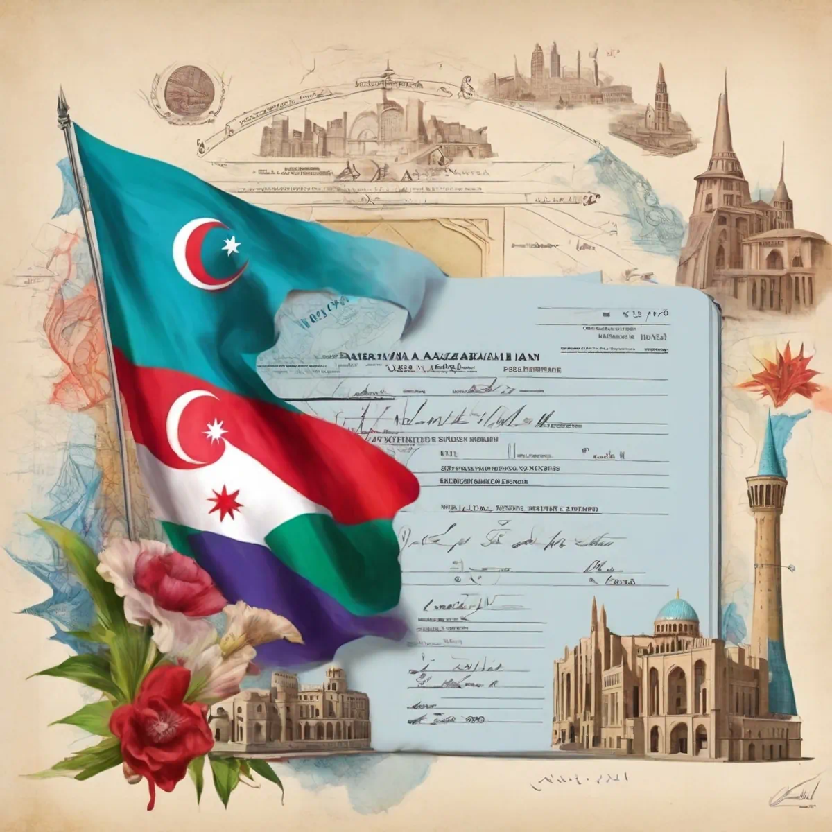 ویزای دوره زبان در آذربایجان 2024