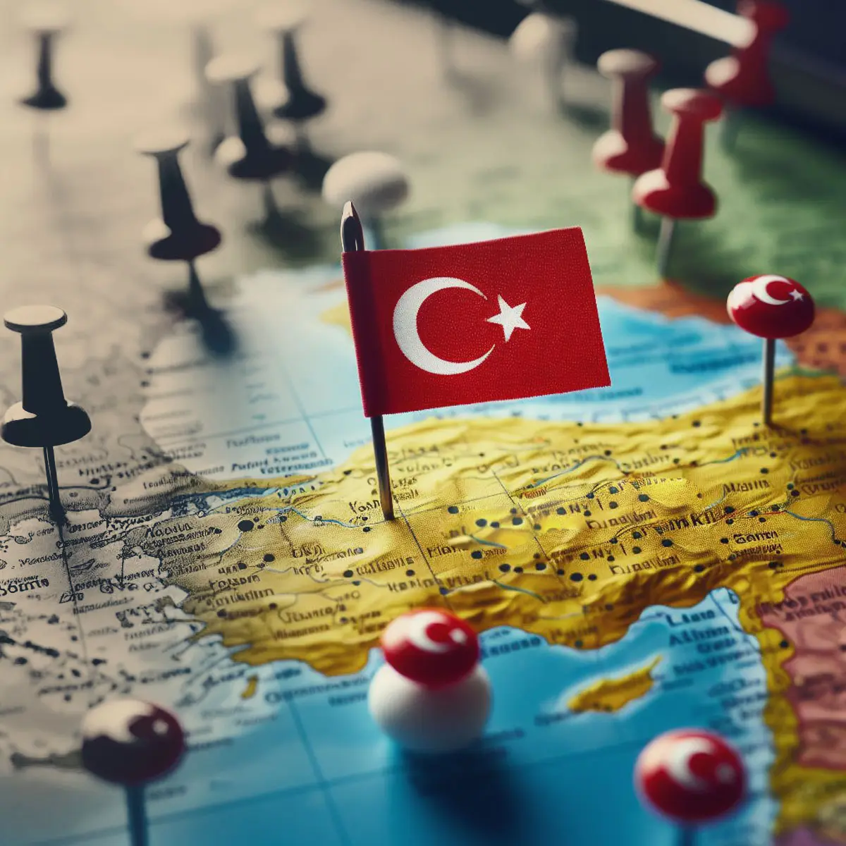 موقعیت جغرافیایی کشور ترکیه
