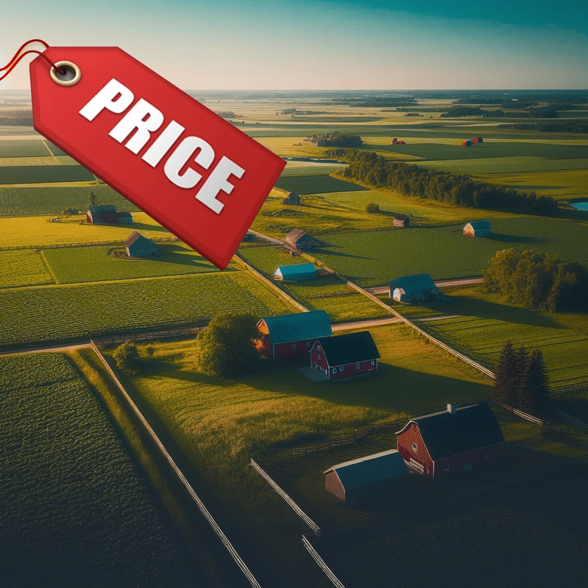 قیمت متر مربع زمین های کشاورزی در هر ایالت